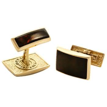 коричневые запонки