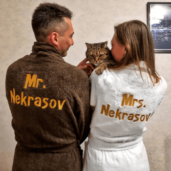 Именные парные халаты Именные парные халаты