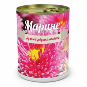 Растение в банке "Именная маргаритка" Растение в банке "Именная маргаритка"
