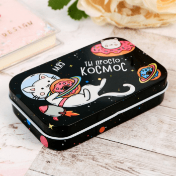 Шкатулка металлическая «Космонавт» Шкатулка металлическая «Космонавт»