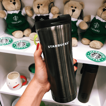 Металлический термос STARBUCKS V-Shaped Dark Grey Металлический термос STARBUCKS V-Shaped Dark Grey
